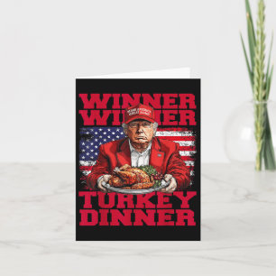 Spaß Funny Trump Gewinner Türkei Abendessen als Karte
