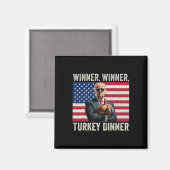 Spaß Funny Trump Gewinner Türkei Abendessen als Magnet (Vorderseite/Rückseite)