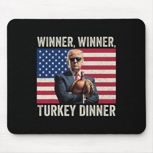 Spaß Funny Trump Gewinner Türkei Abendessen als Mousepad (Vorne)