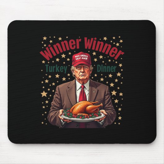 Spaß Funny Trump Gewinner Türkei Abendessen als Mousepad (Vorne)
