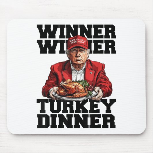 Spaß Funny Trump Gewinner Türkei Abendessen als Mousepad (Vorne)