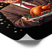 Spaß Funny Trump Gewinner Türkei Abendessen als Poster (Ecke)