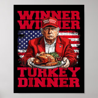 Spaß Funny Trump Gewinner Türkei Abendessen als Poster