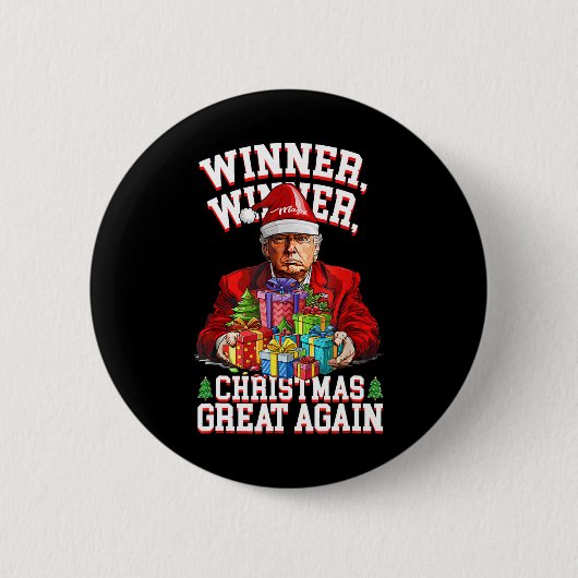 Spaß Funny Trump Gewinner Weihnachts-Gewinner Groß Button (Vorderseite)