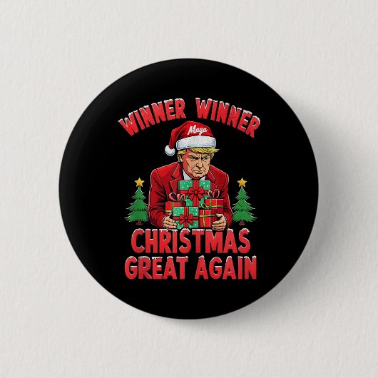 Spaß Funny Trump Gewinner Weihnachts-Gewinner Groß Button (Vorderseite)