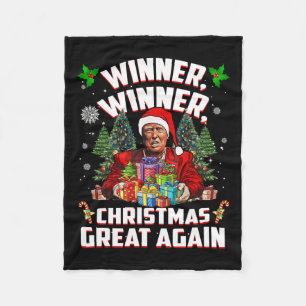 Spaß Funny Trump Gewinner Weihnachts-Gewinner Groß Fleecedecke