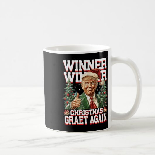 Spaß Funny Trump Gewinner Weihnachts-Gewinner Groß Kaffeetasse (Rechts)