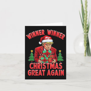 Spaß Funny Trump Gewinner Weihnachts-Gewinner Groß Karte