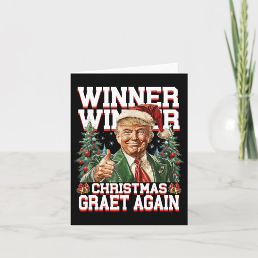 Spaß Funny Trump Gewinner Weihnachts-Gewinner Groß Karte (Vorderseite)