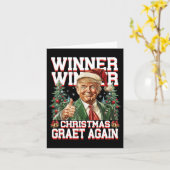 Spaß Funny Trump Gewinner Weihnachts-Gewinner Groß Karte (Gelbe Blume)