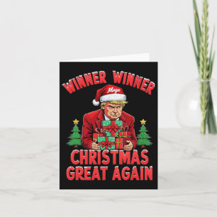 Spaß Funny Trump Gewinner Weihnachts-Gewinner Groß Karte