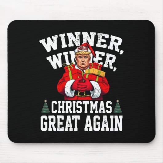 Spaß Funny Trump Gewinner Weihnachts-Gewinner Groß Mousepad (Vorne)