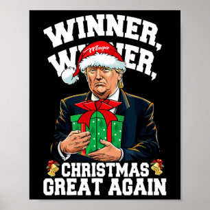 Spaß Funny Trump Gewinner Weihnachts-Gewinner Groß Poster