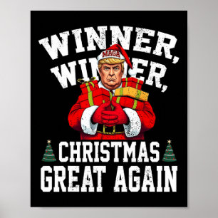 Spaß Funny Trump Gewinner Weihnachts-Gewinner Groß Poster