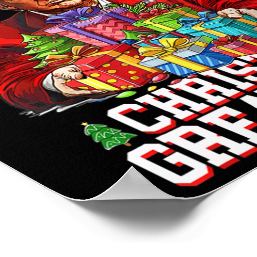 Spaß Funny Trump Gewinner Weihnachts-Gewinner Groß Poster (Ecke)