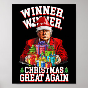 Spaß Funny Trump Gewinner Weihnachts-Gewinner Groß Poster