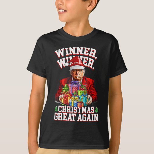 Spaß Funny Trump Gewinner Weihnachts-Gewinner Groß T-Shirt (Vorderseite)