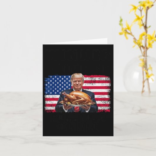 Spaß Funny Trump Gewinner Weihnachtsessen Gewinner Karte (Gelbe Blume)