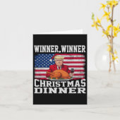 Spaß Funny Trump Gewinner Weihnachtsessen Gewinner Karte (Gelbe Blume)