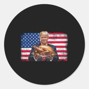 Spaß Funny Trump Gewinner Weihnachtsessen Gewinner Runder Aufkleber