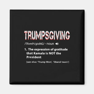 Spaß Funny Trump Trumps geben Türkei Tag Thanksgi Magnet