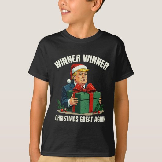 Spaß Funny Xmas Trump Gewinner Weihnachts-Gewinner T-Shirt (Vorderseite)