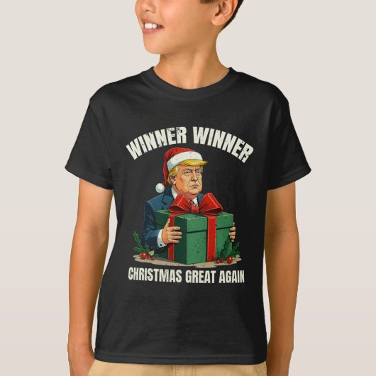 Spaß Funny Xmas Trump Gewinner Weihnachts-Gewinner T-Shirt (Vorderseite)