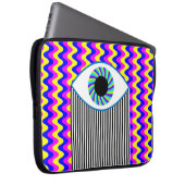 Spaß für alle Augen digitale Kunst mit mehrfarbige Laptopschutzhülle (Vorne Rechts)