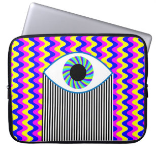Spaß für alle Augen digitale Kunst mit mehrfarbige Laptopschutzhülle