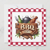 Spaß für alle GRILLEN Party Einladung (Vorderseite)