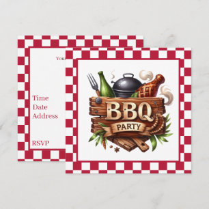 Spaß für alle GRILLEN Party Einladung