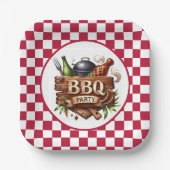 Spaß für alle GRILLEN Party Pappteller (Vorderseite)