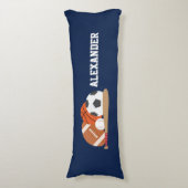 Spaß für alle Star-Sportarten Seitenschläferkissen (Vorderseite Vertikal)