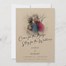 Spaß für Booze Foto Overlay Gay Wedding Save The Date
