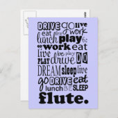 Spaß für den Flutspieler Postkarte (Vorne/Hinten)