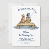 Spaß für den Jungen am 1. Geburtstag Einladung (Vorderseite)