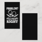 Spaß für den unruhigen Korrektor Grievance Visitenkarte (Vorne/Hinten)