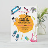 Spaß für die junge Einladung (Stehend Vorderseite)