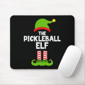 Spaß für die Weihnachtslieder Pickleball-Elf-Famil Mousepad (Mit Mouse)