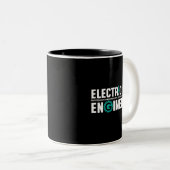 Spaß für Elektrotechnik von Funny Geek Zweifarbige Tasse (VorderseiteRechts)