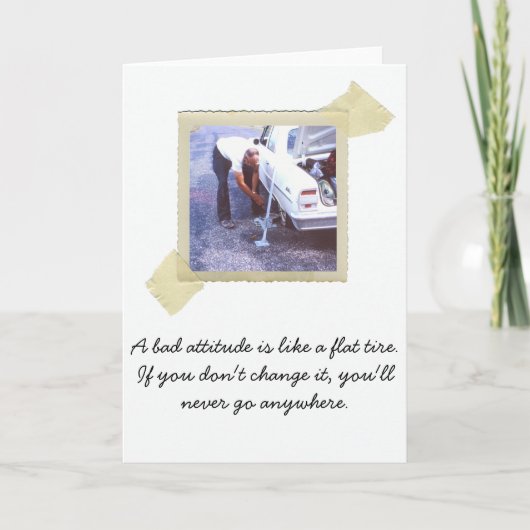 Spaß für Flachreifen Karte (Vorderseite)