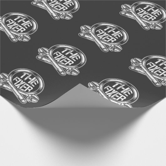 Spaß für Funny Plumber Fix Geschenkpapier (Ecke)