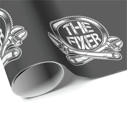 Spaß für Funny Plumber Fix Geschenkpapier (Rolleneckpunkt)