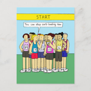 Spaß für ihr Essen mit Kohlenstoff Postkarte