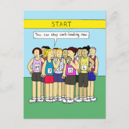 Spaß für ihr Essen mit Kohlenstoff Postkarte