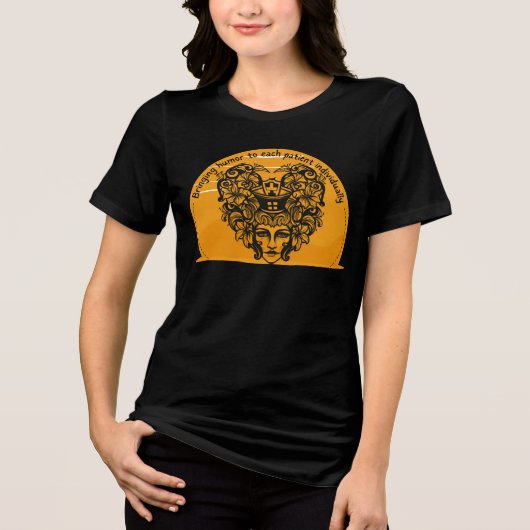 Spaß für jeden Patienten einzeln Tri-Blend Shirt (Vorderseite)