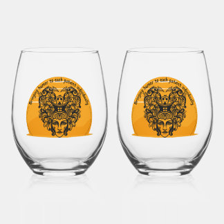 Spaß für jeden Patienten einzeln Weinglas Ohne Stiel