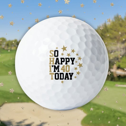 Spaß für jedes Alter Geburtstag Golfball