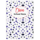 Spaß für Kinder oder Lehrer zurück zur Schulversor Klemmbrett (Rückseite)