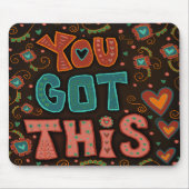 Spaß für Leute, die dieses Zitat Herz-Inspirivität Mousepad (Vorne)